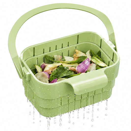 Sink Drain Basket for Kitchen Sink, Food Waste Strainer with Handle, Kitchen Sink Garbage Collector, Drain Filter Basket for Food Scraps.