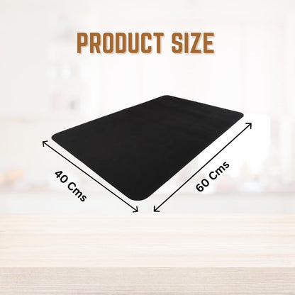 WAREKITTH Large Dish Drying Mat for Kitchen 40x60 cm – Super Water Absorbent Quick Dry Mat with Anti-Slip Rubber Backing | Non-Slip Countertop Drying Pad for Utensils, Dishes, Coffee Station & Multi-Purpose Use