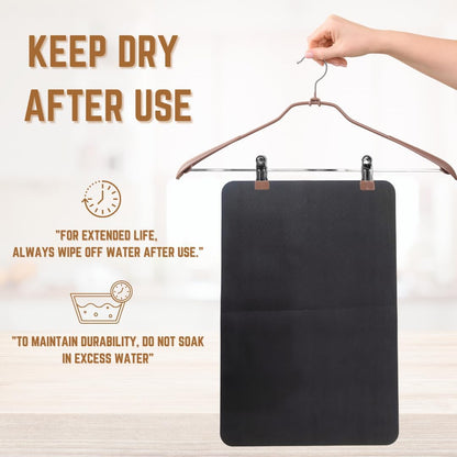 WAREKITTH Large Dish Drying Mat for Kitchen 40x60 cm – Super Water Absorbent Quick Dry Mat with Anti-Slip Rubber Backing | Non-Slip Countertop Drying Pad for Utensils, Dishes, Coffee Station & Multi-Purpose Use