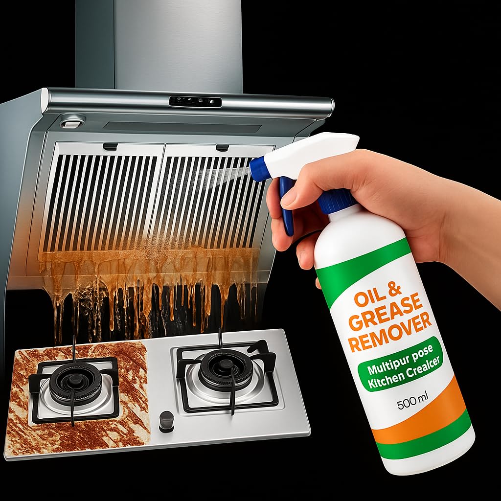 WAREKITTH 500Ml Kitchen Cleaner Spray Oil & Grease Stain